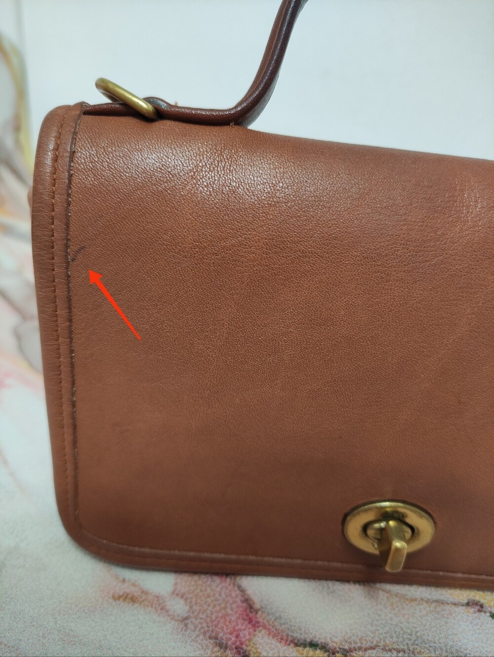 Vintage Coach Casino Bag 9924 British Tan NO STRAP - Picture 12 of 13